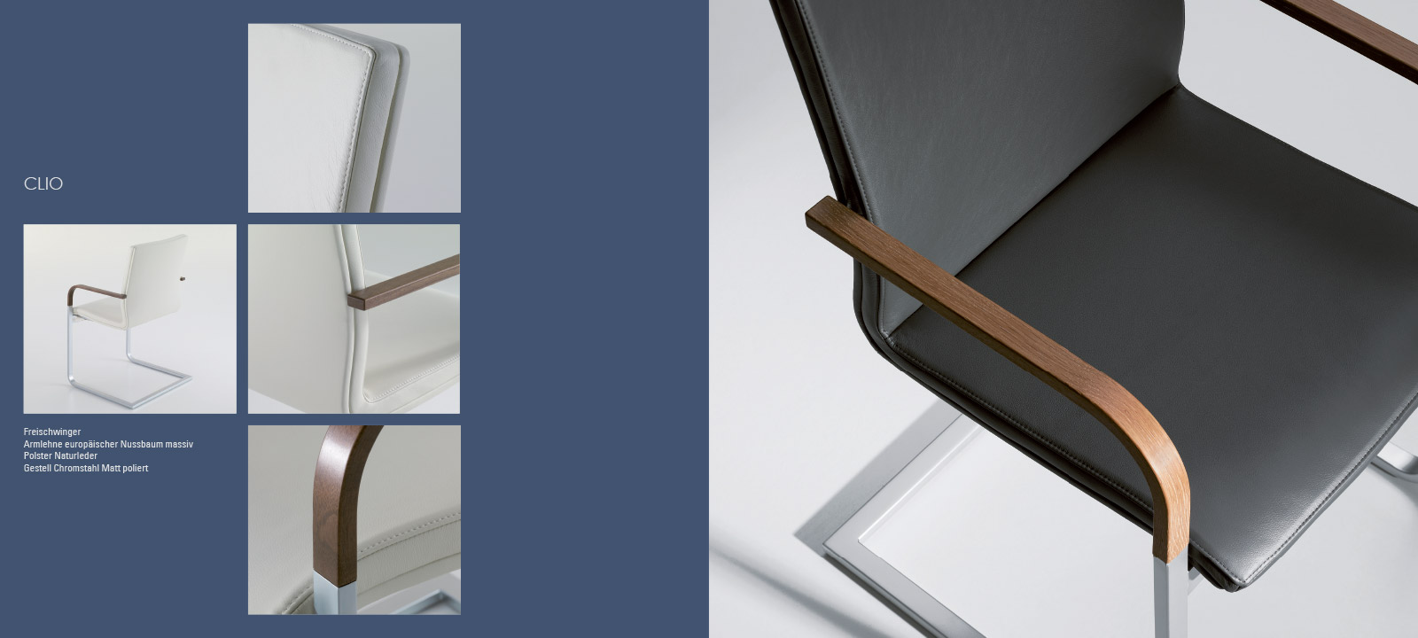 Clio, Freischwinger, Stuhldesign, Seetal