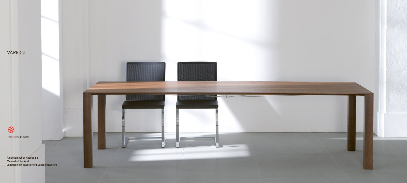 Langtisch, Tischdesign